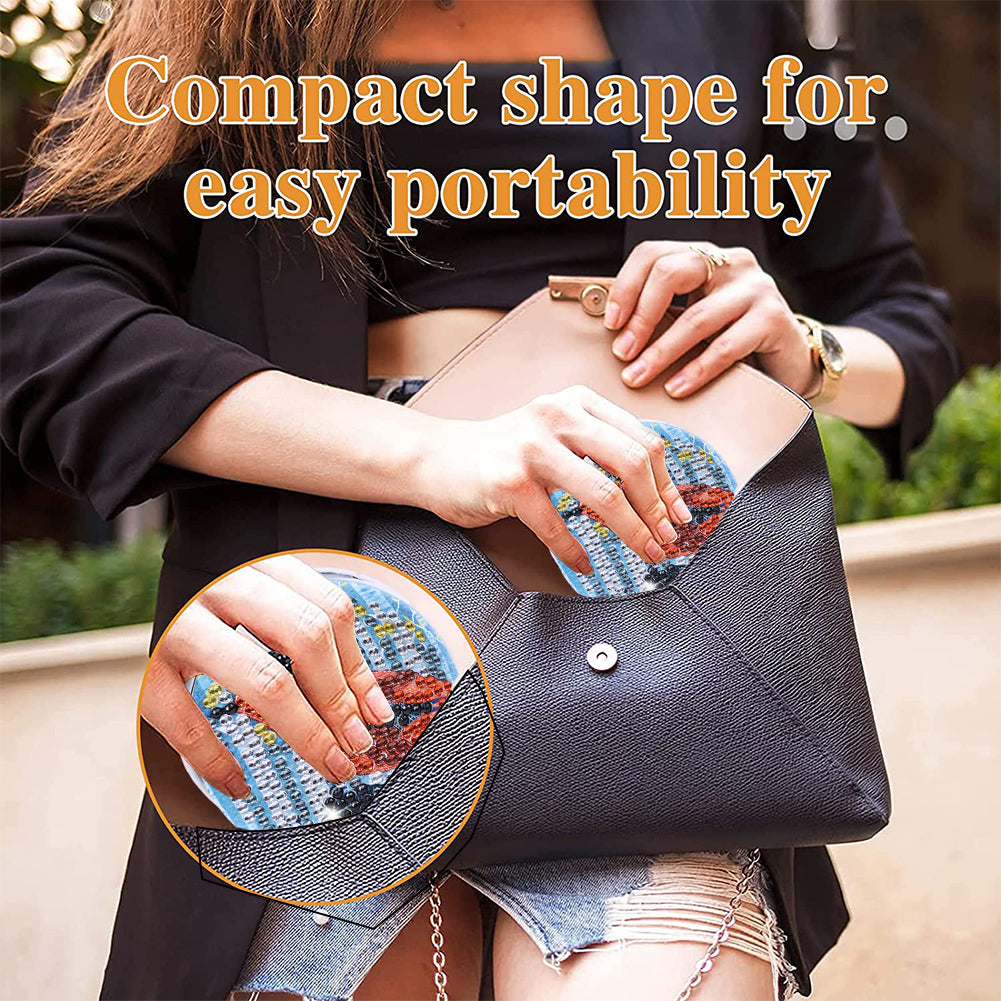 DIY Crystal Diamond Mirror Art Craft Set Paint by Number Kits for Adult and Kids