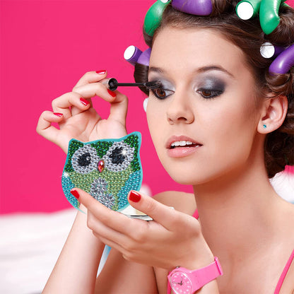 DIY Crystal Diamond Mirror Art Craft Set Paint by Number Kits for Adult and Kids