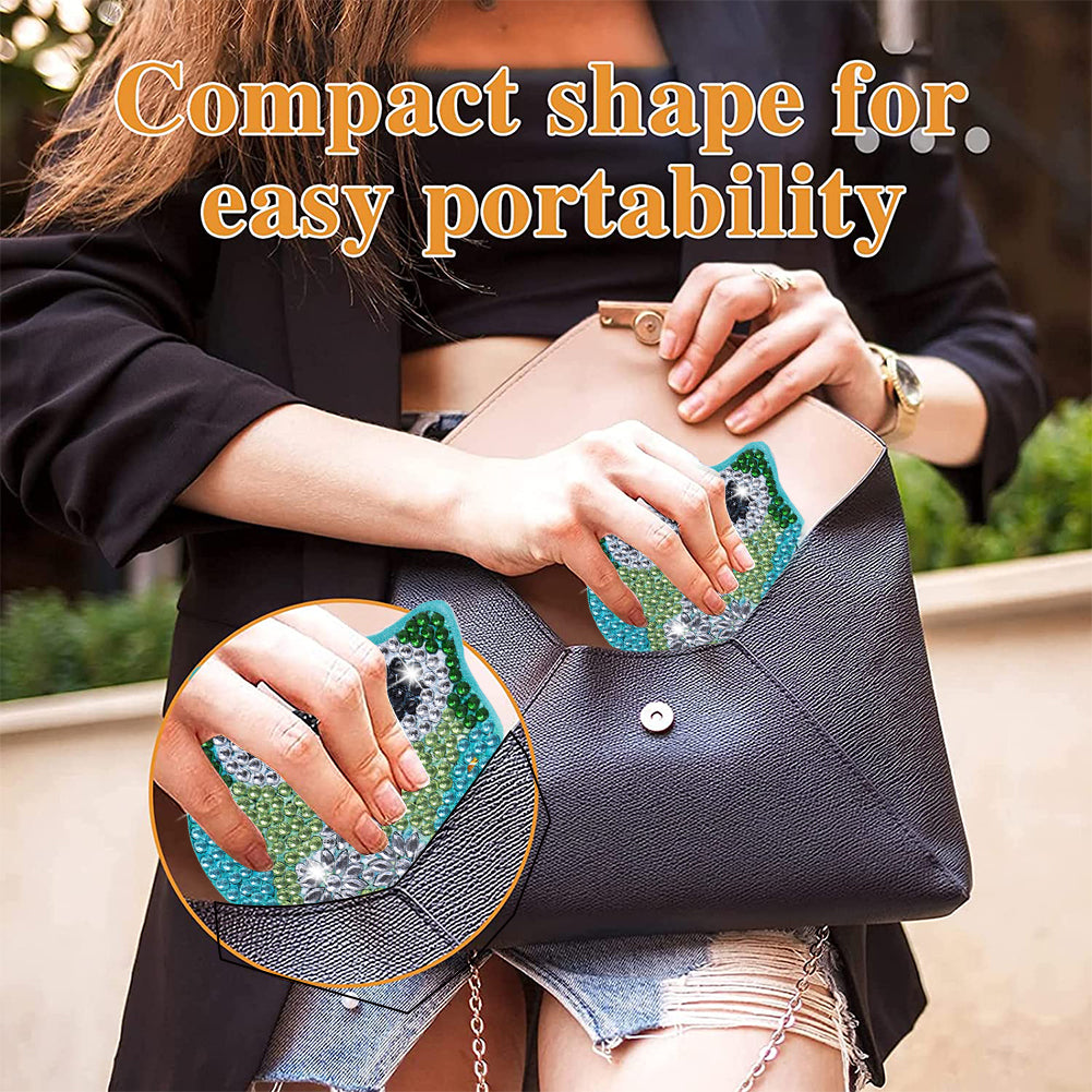 DIY Crystal Diamond Mirror Art Craft Set Paint by Number Kits for Adult and Kids