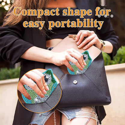 DIY Crystal Diamond Mirror Art Craft Set Paint by Number Kits for Adult and Kids