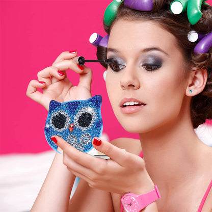 DIY Crystal Diamond Mirror Art Craft Set Paint by Number Kits for Adult and Kids