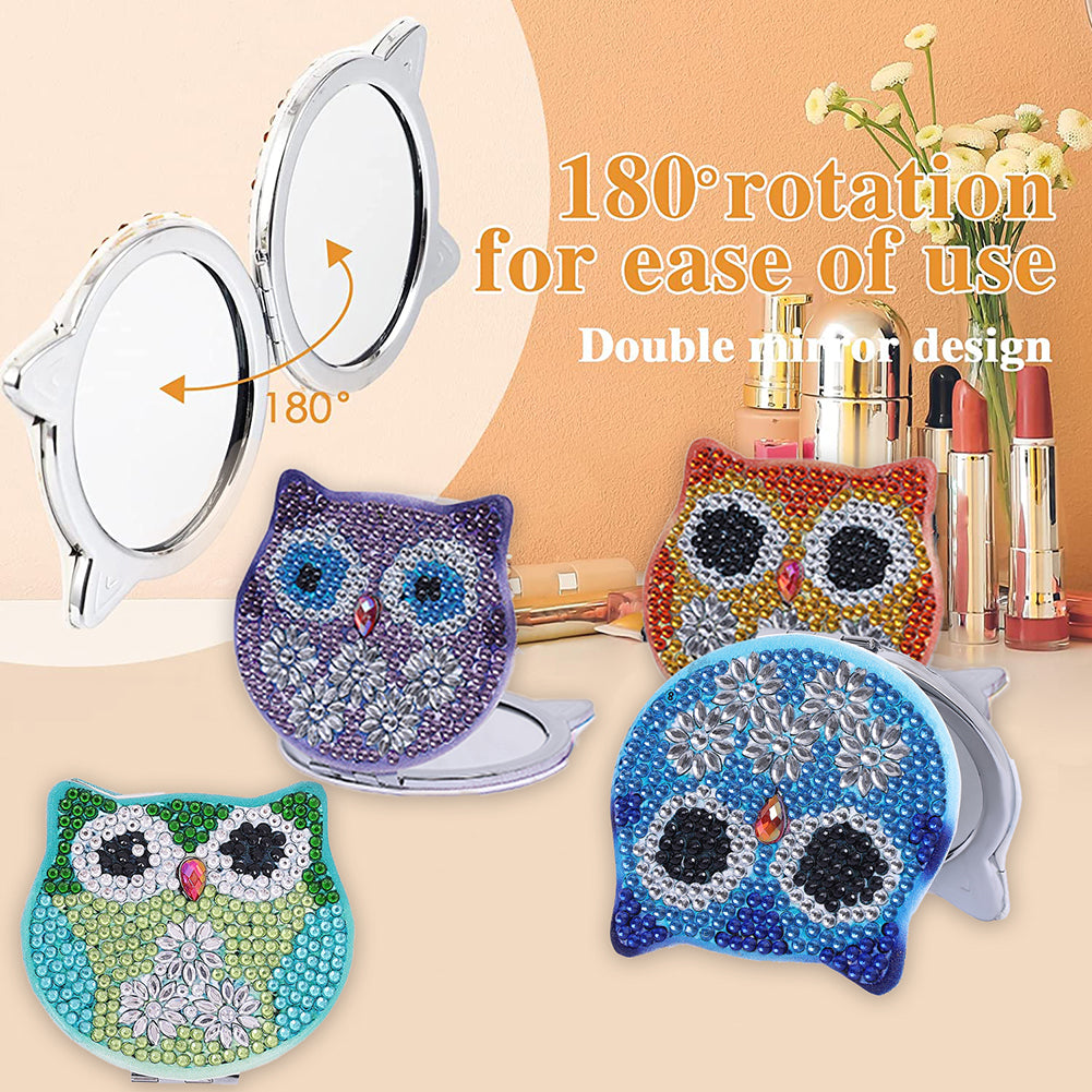 DIY Crystal Diamond Mirror Art Craft Set Paint by Number Kits for Adult and Kids