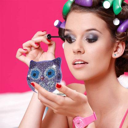 DIY Crystal Diamond Mirror Art Craft Set Paint by Number Kits for Adult and Kids