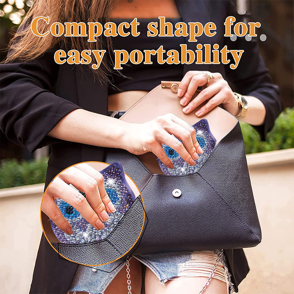 DIY Crystal Diamond Mirror Art Craft Set Paint by Number Kits for Adult and Kids