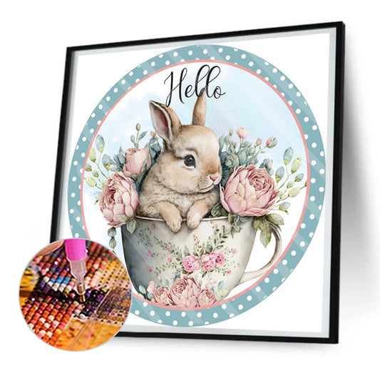 Bunny Garland - Full Round Drill Diamond Painting 30*30CM