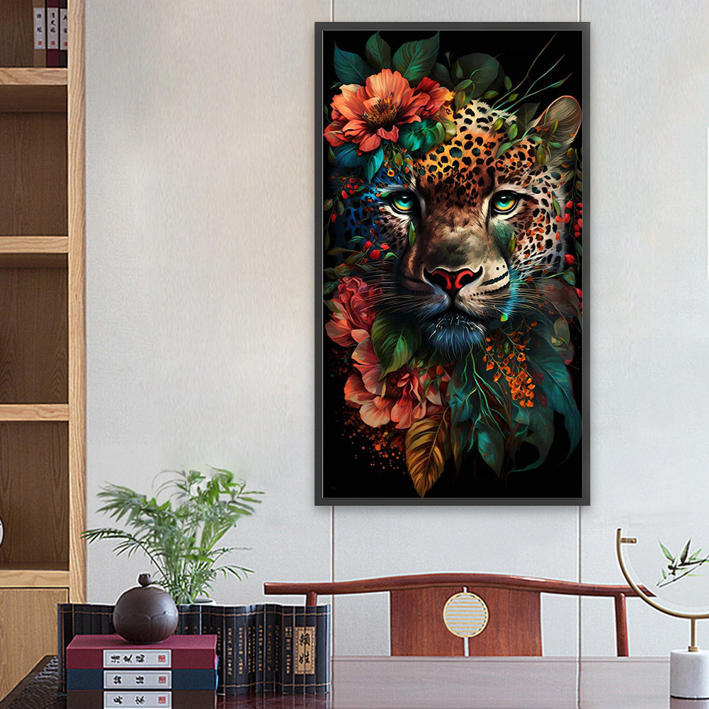 Leopard - Full Round Drill Diamond Painting 40*70CM