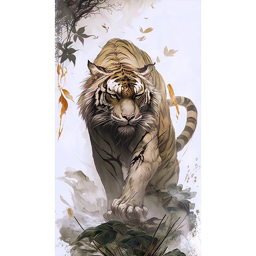 Tiger - Full Round Drill Diamond Painting 40*70CM