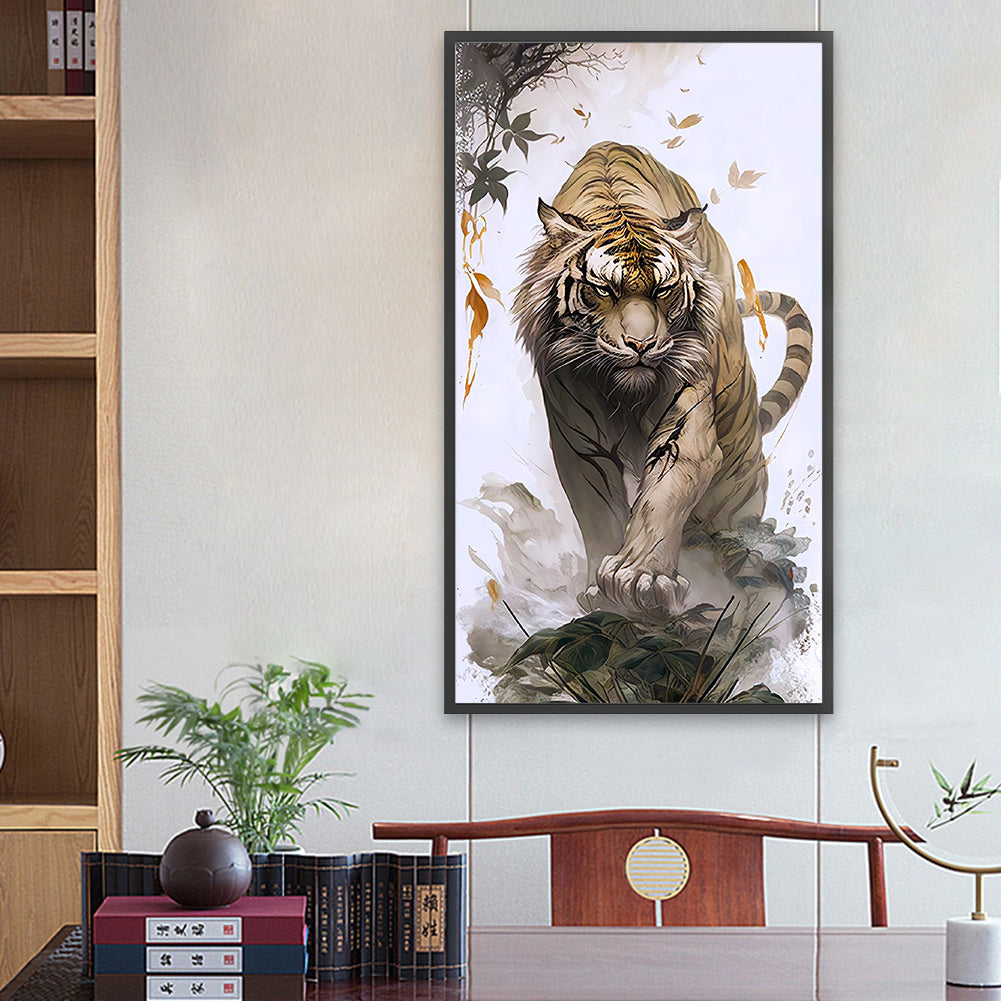 Tiger - Full Round Drill Diamond Painting 40*70CM