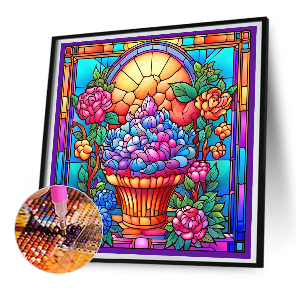 Colorful Dessert Glass Painting - Full Round Drill Diamond Painting 30*30CM