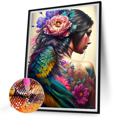 Tattoo Girl - Full Square Drill Diamond Painting 30*40CM