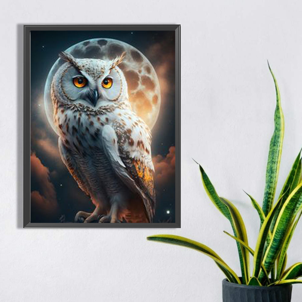 Owl - Full Square Drill Diamond Painting 30*40CM