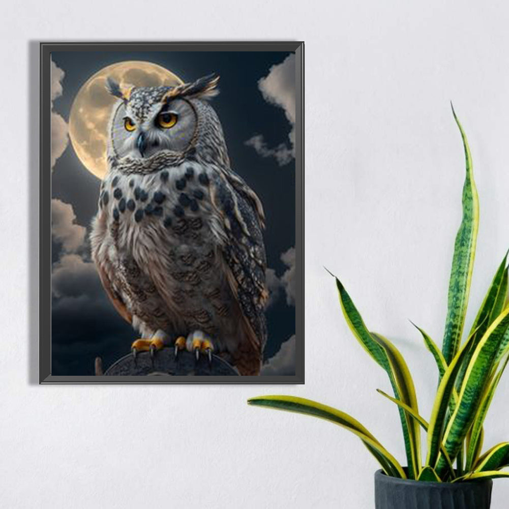 Owl - Full Square Drill Diamond Painting 30*40CM