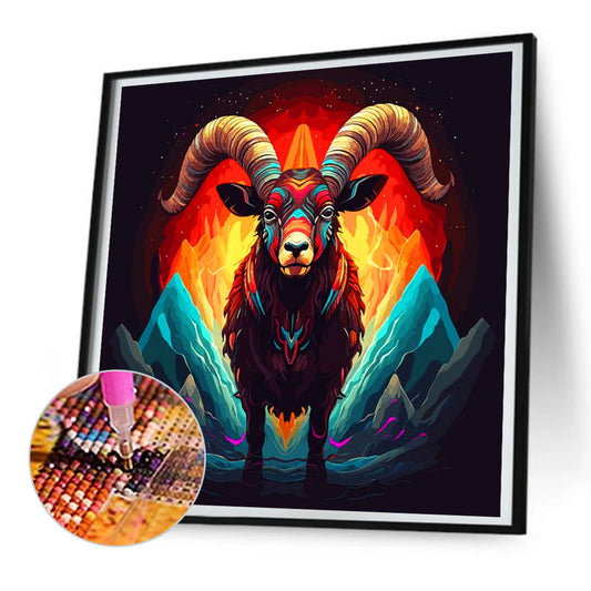 Sheep In Flames - Full Round Drill Diamond Painting 30*30CM