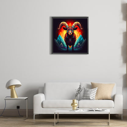 Sheep In Flames - Full Round Drill Diamond Painting 30*30CM