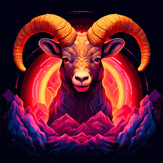 Sheep On Fire - Full Round Drill Diamond Painting 30*30CM