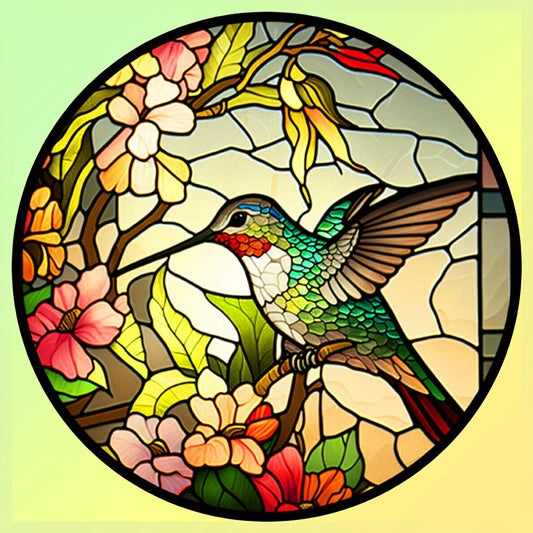 Hummingbird - Full Round Drill Diamond Painting 30*30CM