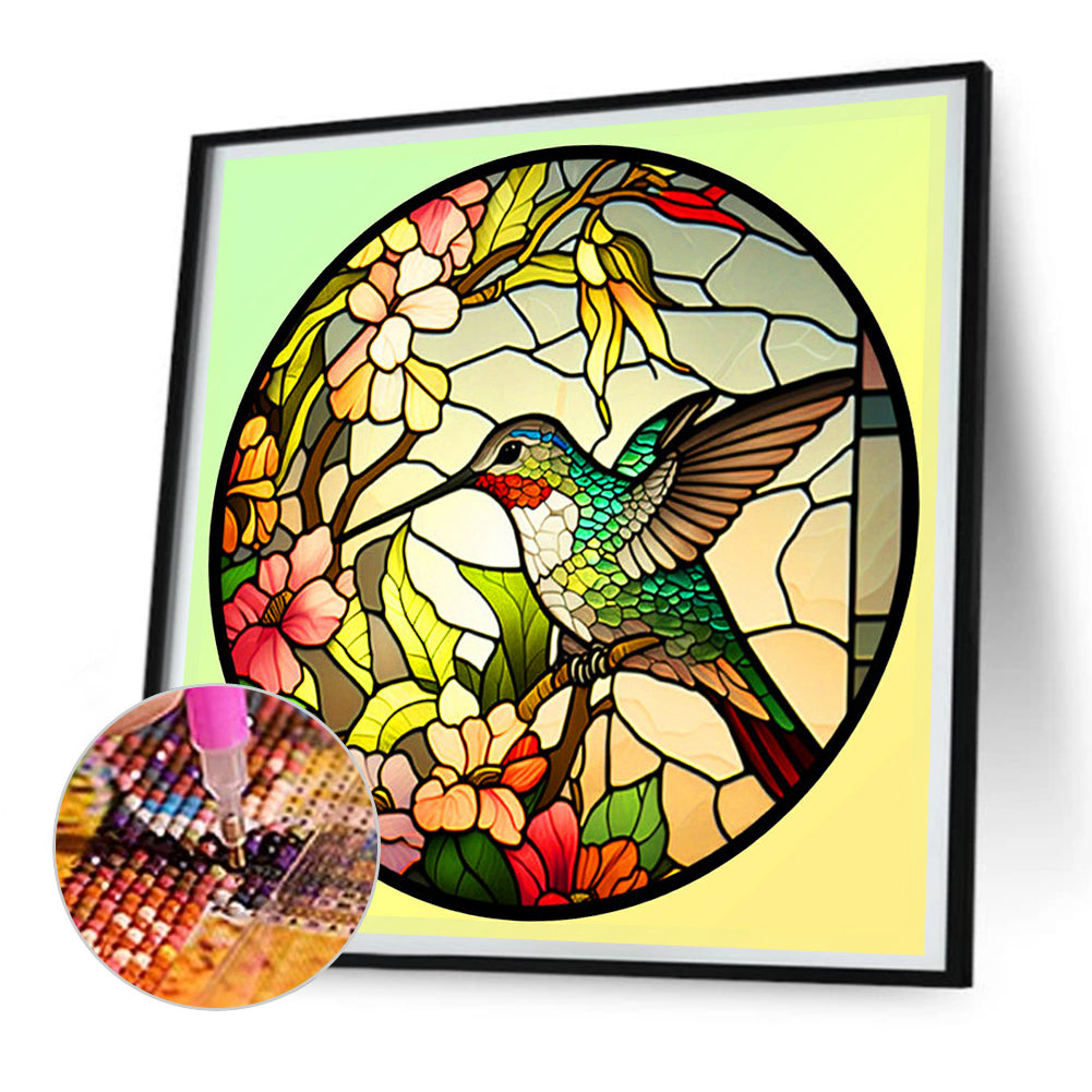 Hummingbird - Full Round Drill Diamond Painting 30*30CM