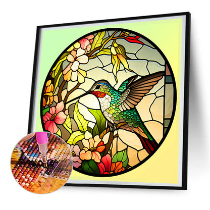 Hummingbird - Full Round Drill Diamond Painting 30*30CM