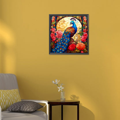 Luxurious Peacock - Full Round Drill Diamond Painting 30*30CM