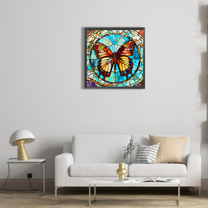 Butterfly - Full Round Drill Diamond Painting 30*30CM