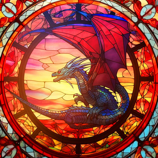 Overlooked Dragon - Full Round Drill Diamond Painting 30*30CM