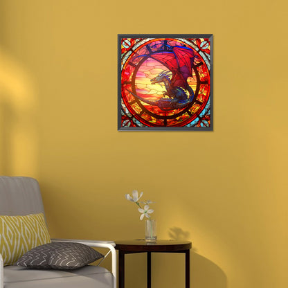 Overlooked Dragon - Full Round Drill Diamond Painting 30*30CM