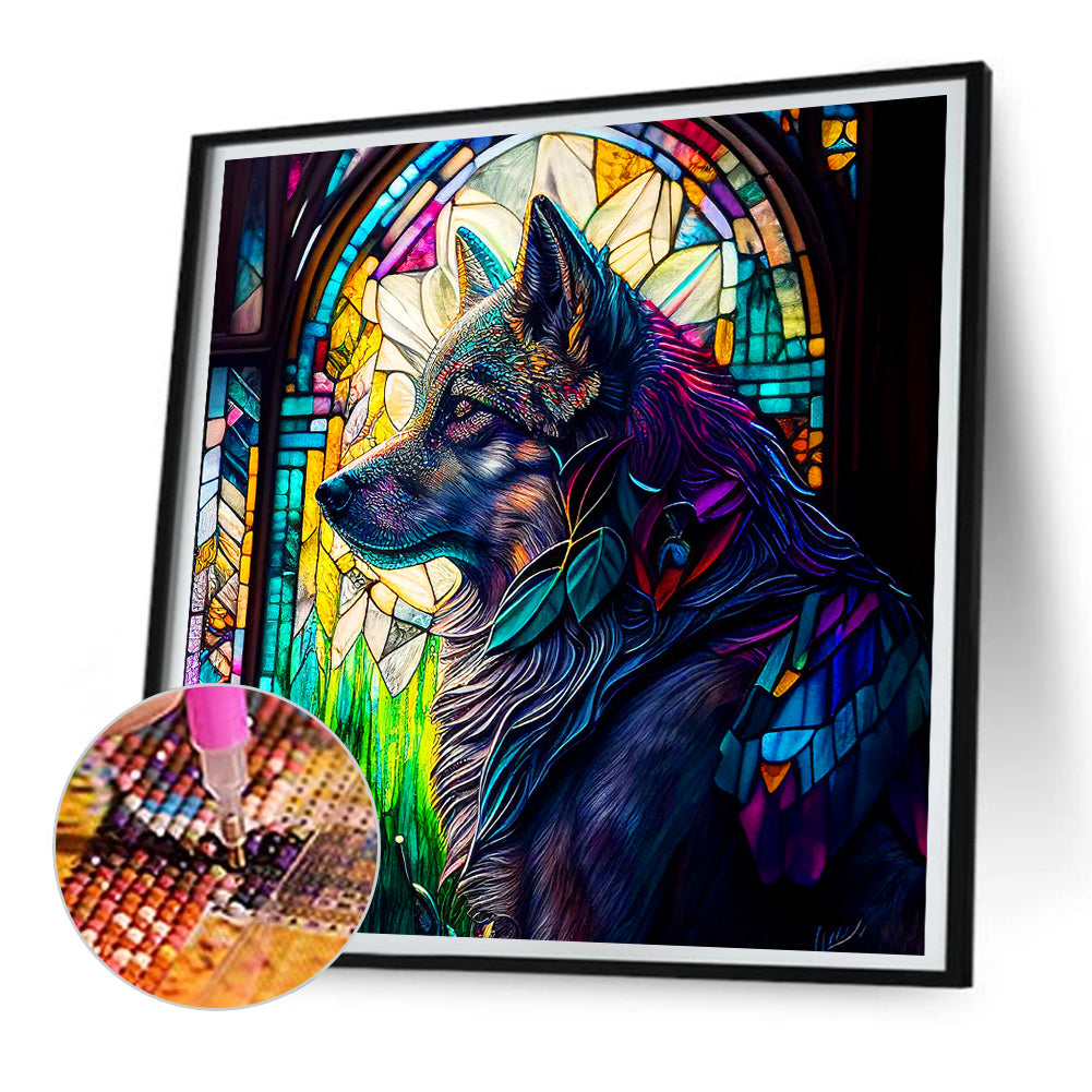 Silent Wolf - Full Round Drill Diamond Painting 30*30CM