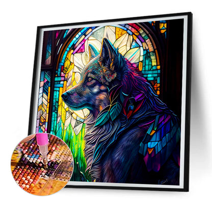 Silent Wolf - Full Round Drill Diamond Painting 30*30CM