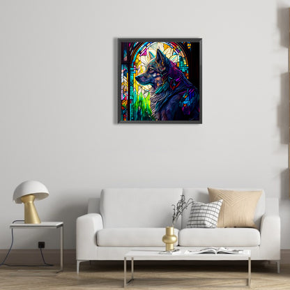 Silent Wolf - Full Round Drill Diamond Painting 30*30CM