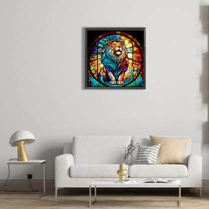 Roaring Lion - Full Round Drill Diamond Painting 30*30CM