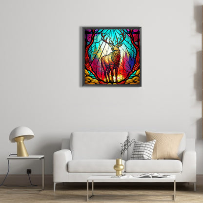Deer - Full Round Drill Diamond Painting 30*30CM