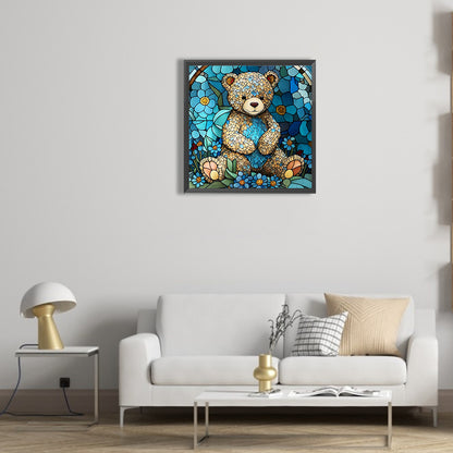 Teddy Bear - Full Round Drill Diamond Painting 30*30CM