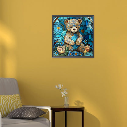 Teddy Bear - Full Round Drill Diamond Painting 30*30CM