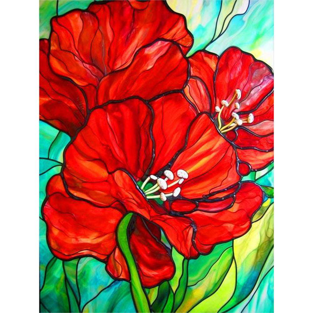 Poppy - Full Round Drill Diamond Painting 30*40CM