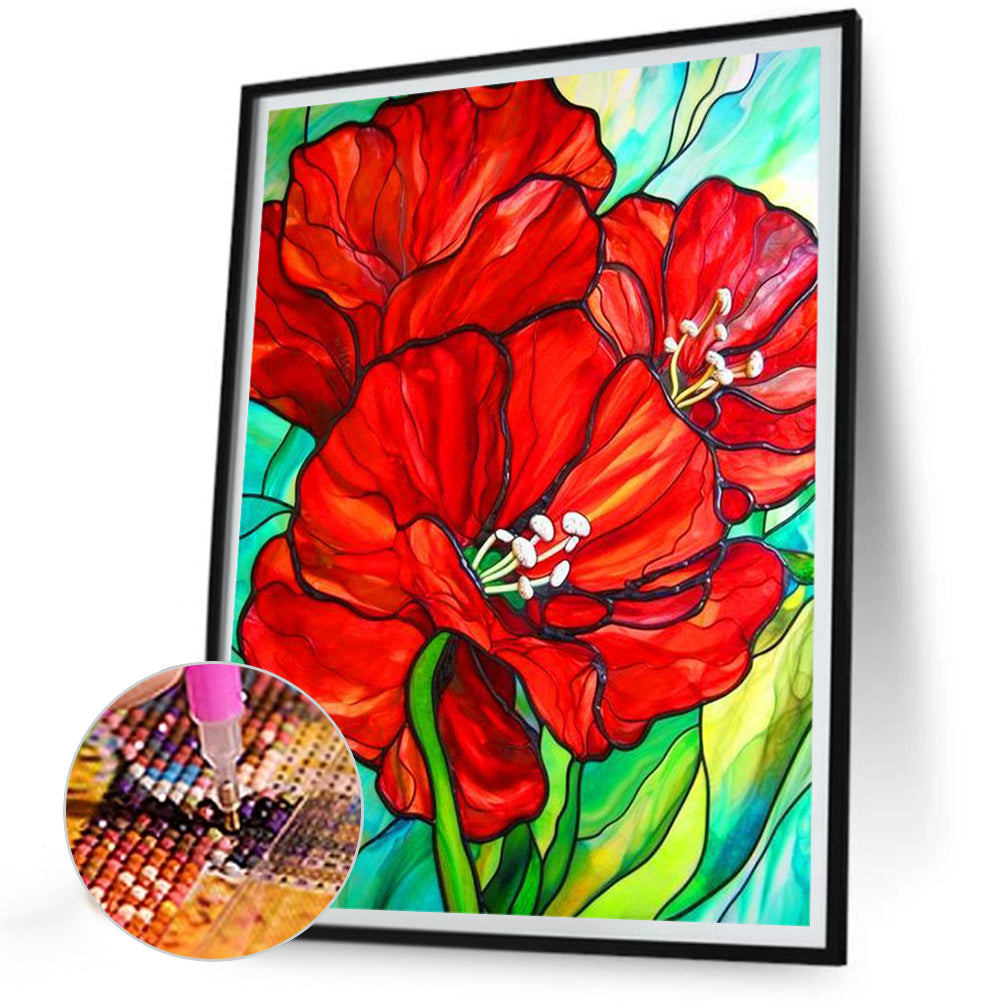 Poppy - Full Round Drill Diamond Painting 30*40CM