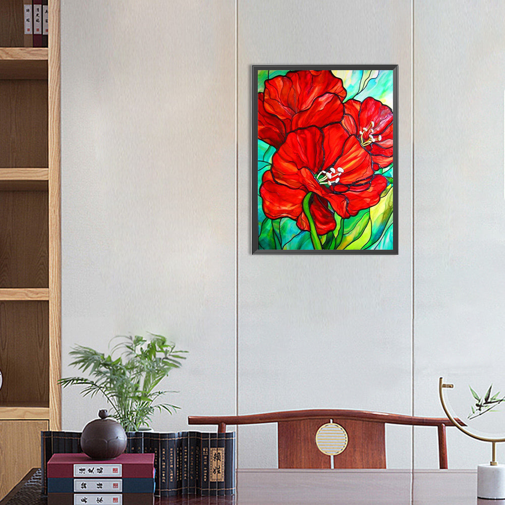 Poppy - Full Round Drill Diamond Painting 30*40CM