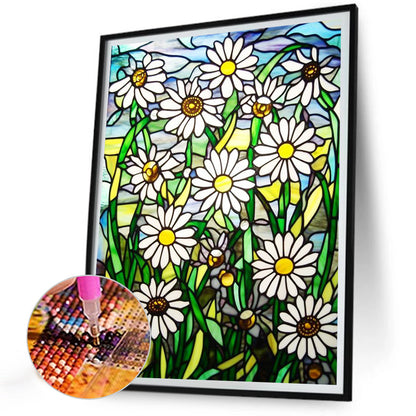 Daisy - Full Round Drill Diamond Painting 30*40CM