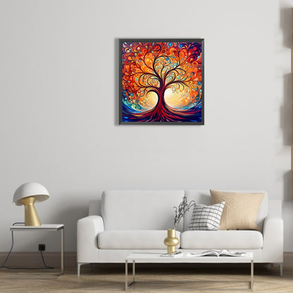 Abstract Tree - Full Round Drill Diamond Painting 30*30CM