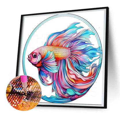 Betta Fish - Full Round Drill Diamond Painting 30*30CM