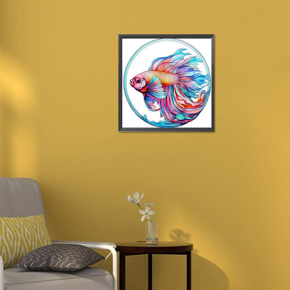 Betta Fish - Full Round Drill Diamond Painting 30*30CM