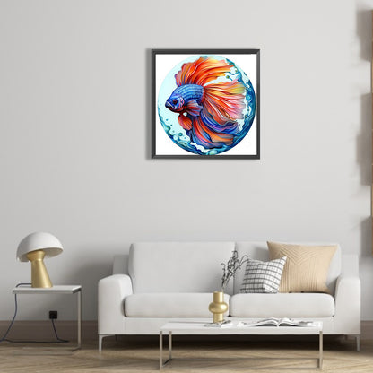 Betta Fish - Full Round Drill Diamond Painting 30*30CM