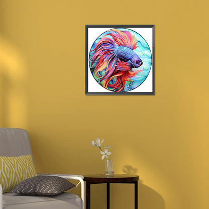 Betta Fish - Full Round Drill Diamond Painting 30*30CM