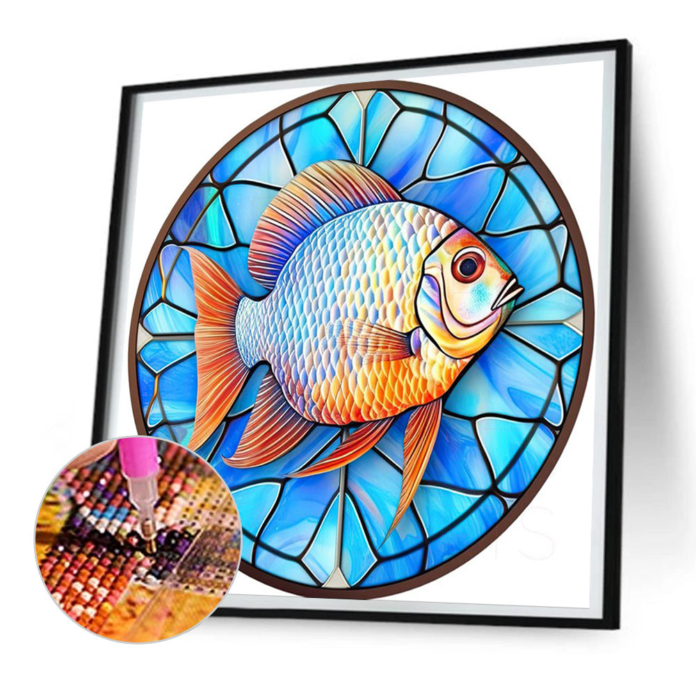 Grass Carp - Full Round Drill Diamond Painting 30*30CM