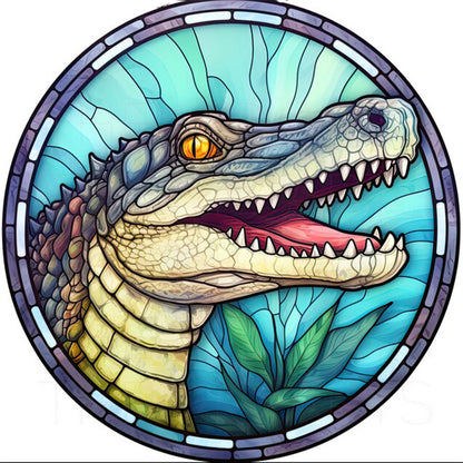 Crocodile - Full Round Drill Diamond Painting 30*30CM