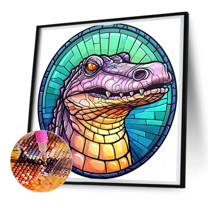 Crocodile - Full Round Drill Diamond Painting 30*30CM