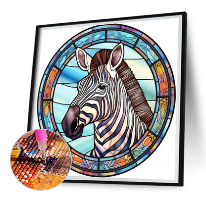 Zebra - Full Round Drill Diamond Painting 30*30CM