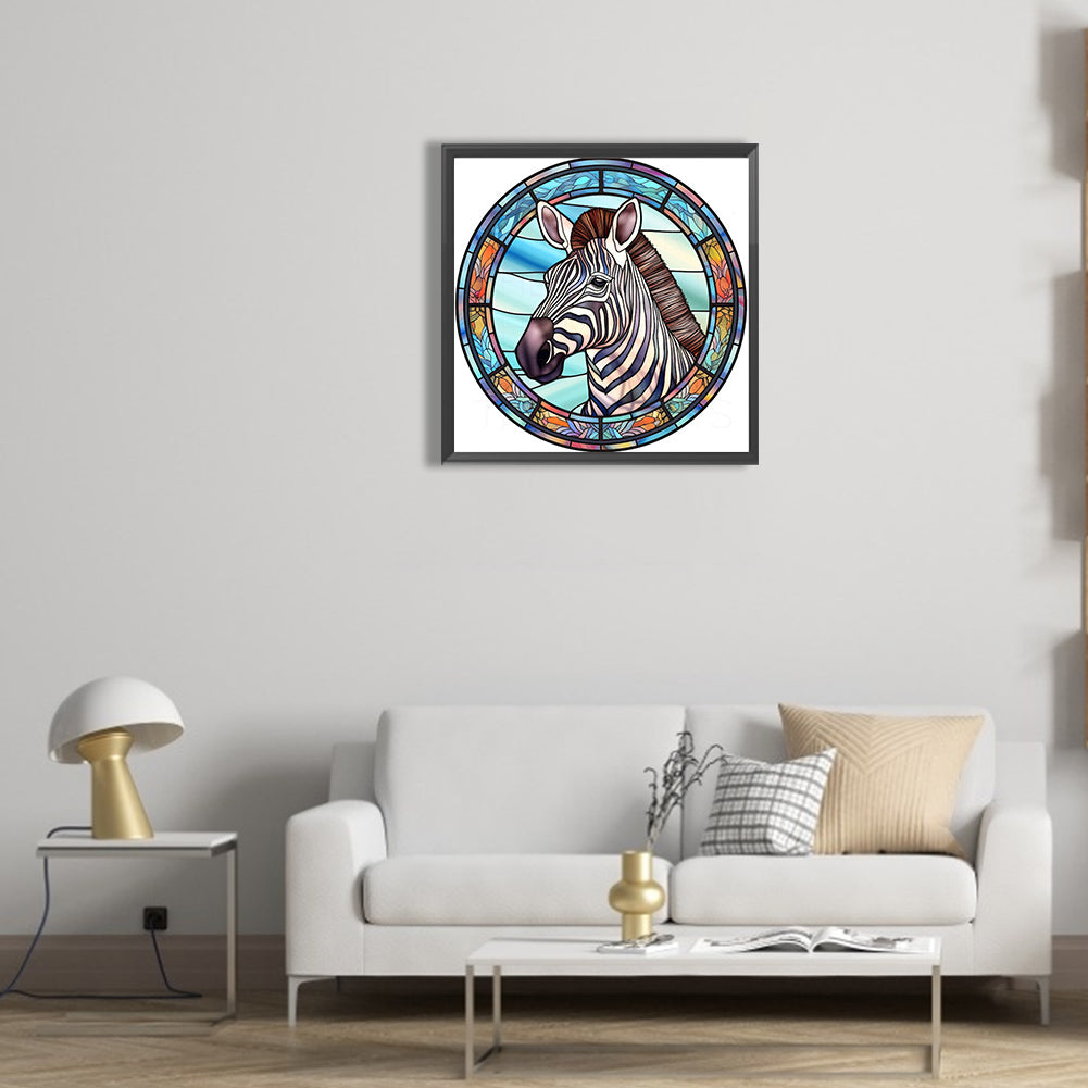 Zebra - Full Round Drill Diamond Painting 30*30CM