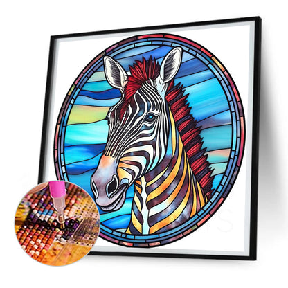 Zebra - Full Round Drill Diamond Painting 30*30CM