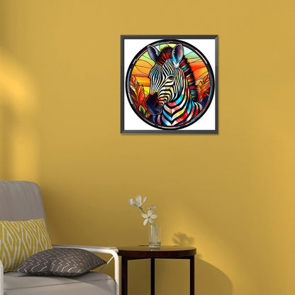 Zebra - Full Round Drill Diamond Painting 30*30CM
