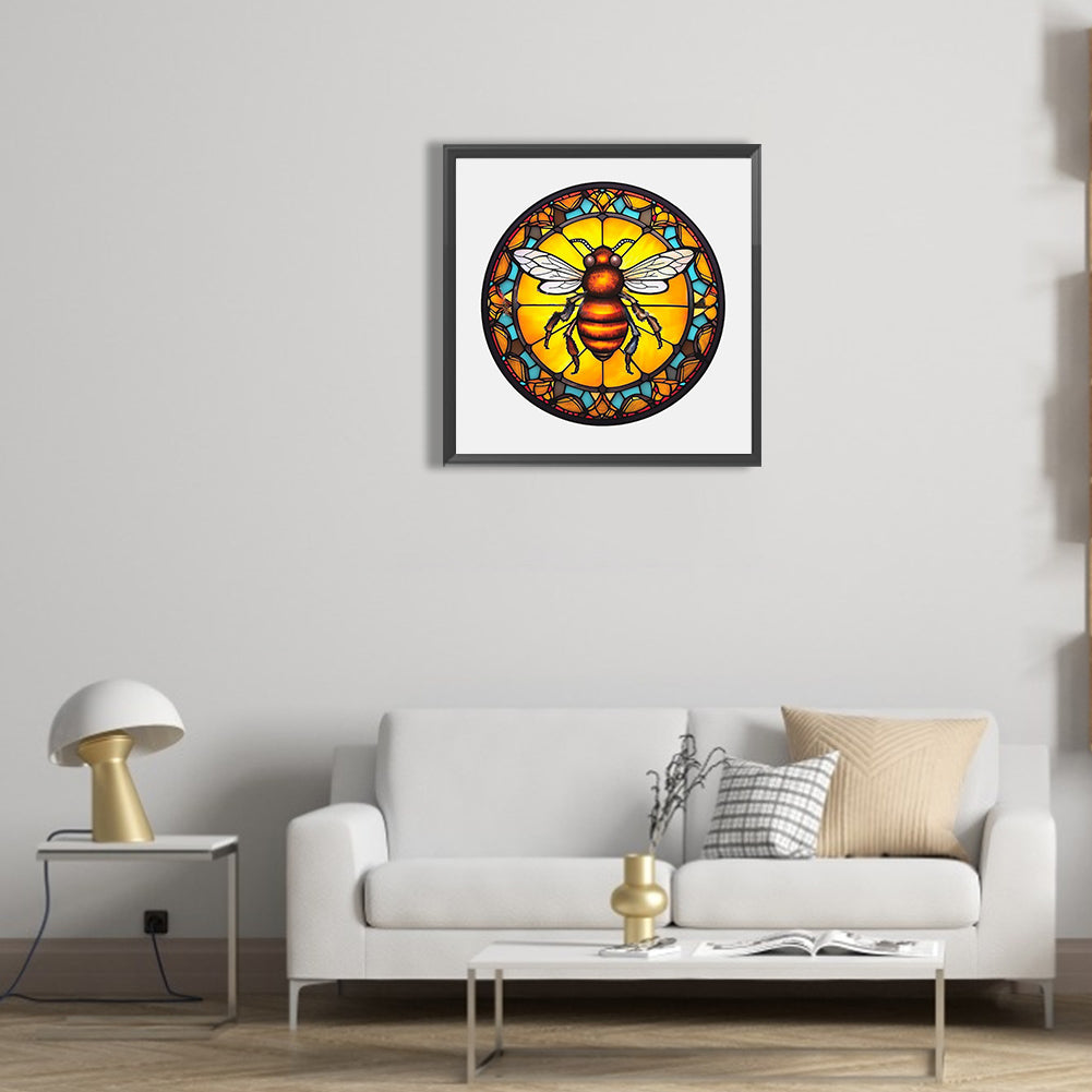 Bee - Full Round Drill Diamond Painting 30*30CM